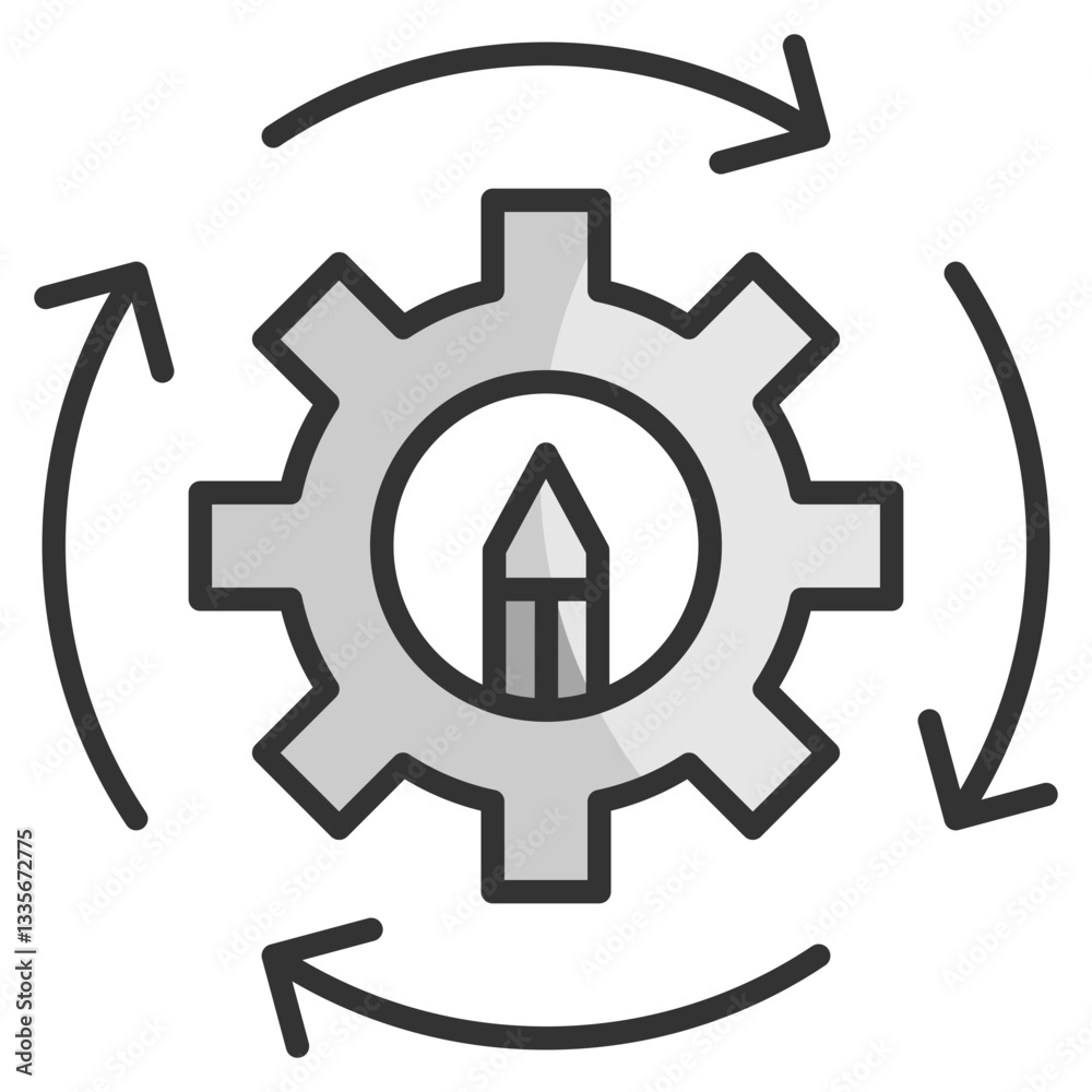 Learning Process Icon Element For Design Learning Process Icon Element For Design