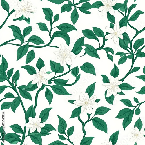 Wallpaper Mural DesignCreativity Intricate Green View Minimalist Pattern Torontodigital.ca