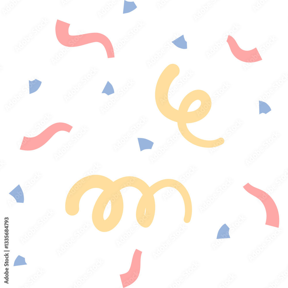 Fototapeta premium Birthday party confetti