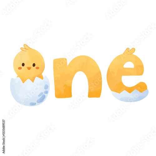 Chick hand drawn illustration