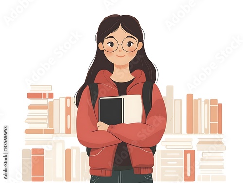 Student library books study education