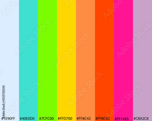 Fun colorfull gradiente 8 colos designer