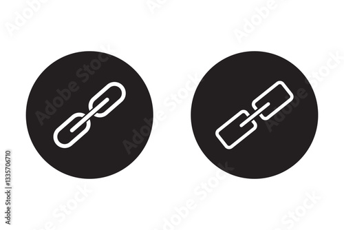 Link icon. chain icon symbol with texture for luxury brochure invitation ad or web template paper. Link icon, hyperlink sign, interlink signal, linking symbol Eps10.