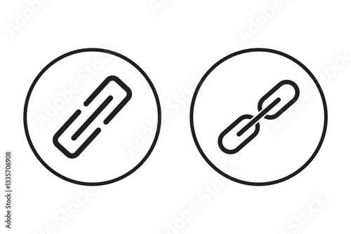 Link icon. chain icon symbol with texture for luxury brochure invitation ad or web template paper. Link icon, hyperlink sign, interlink signal, linking symbol Eps10.
