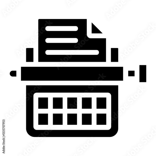 typewriter icon