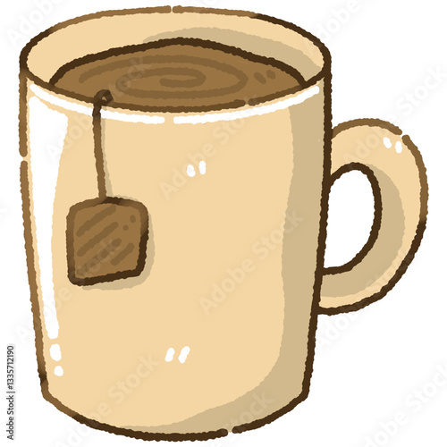 A cup of hot coffee illustration