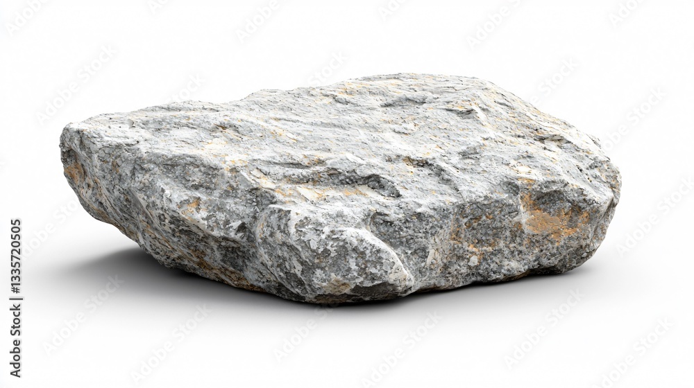 Fototapeta premium Natural Rock Formation Outdoors Still Life Neutral Background Close-up View Geological Concepts