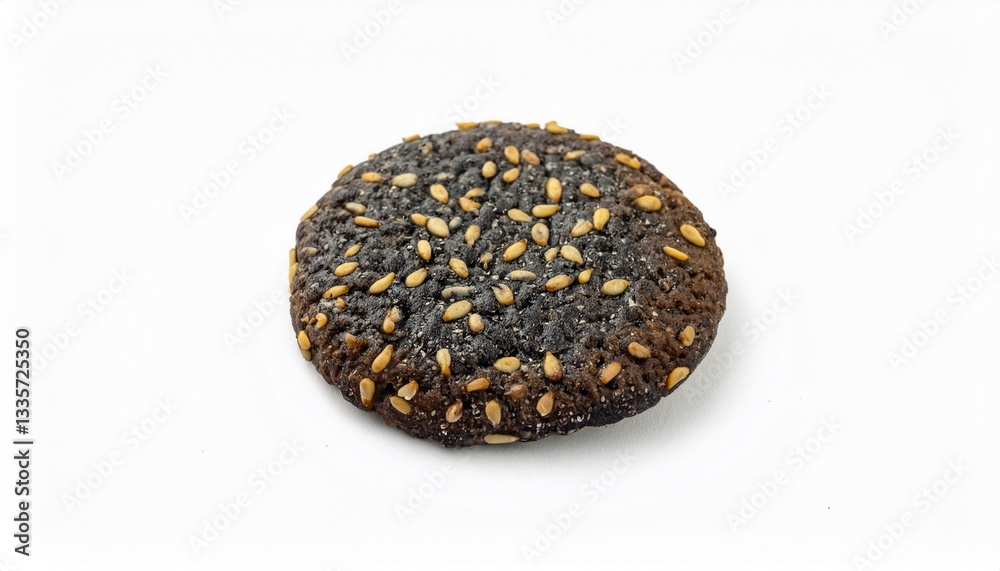 Dark cookie with seeds Dark cookie with seeds