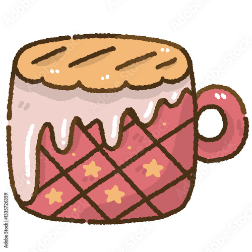 Coffee mug tea cup illustration