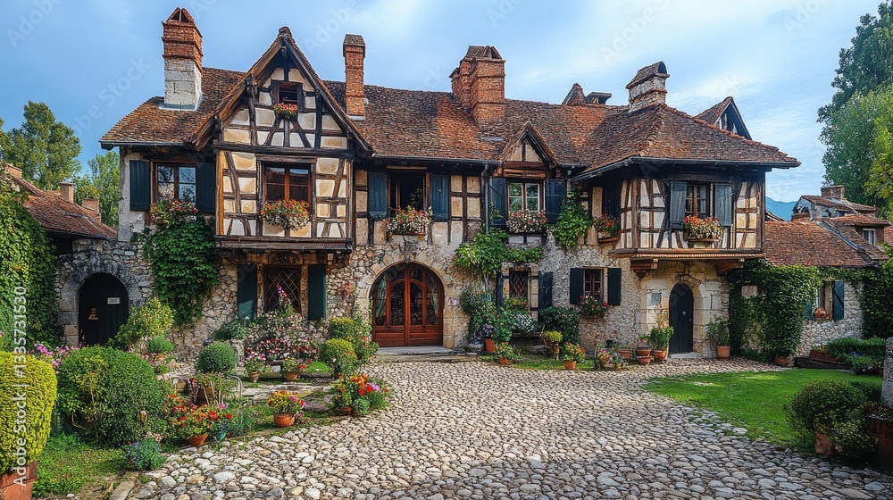 Obraz premium Picturesque European Townhouses