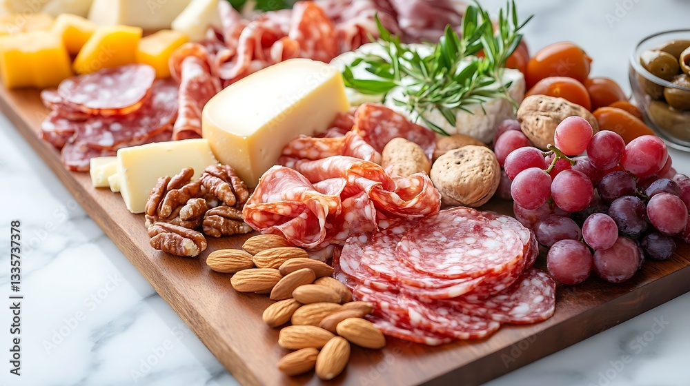 A delicious and varied assortment of food and delicacies presented A delicious and varied assortment of food and delicacies presented
