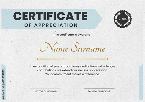 award certificate template design, Certificate of Appreciation template, Certificate of achievement, awards diploma. day 185