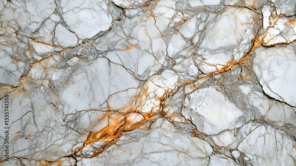 Flat bright marble texture top view