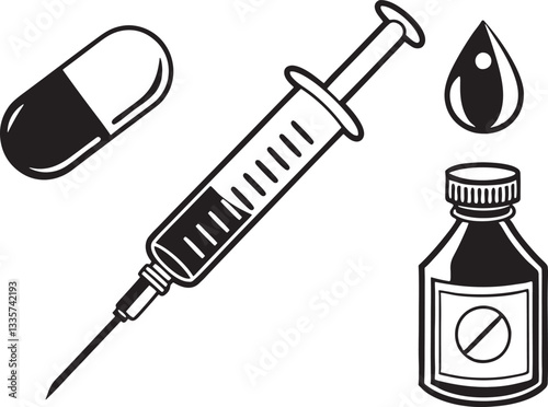 Pharmaceutical Symbols Collection