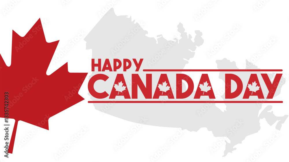 Obraz premium Background of Canada's big day, Canada's independence day.