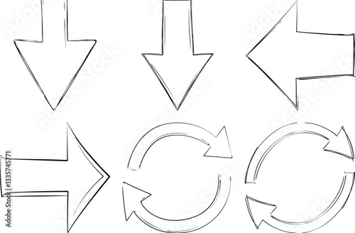 Creative Hand Drawn Arrow Bundle  High Quality Graphics for Design Projects..