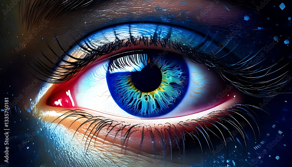 Fototapeta premium eye of the digital world