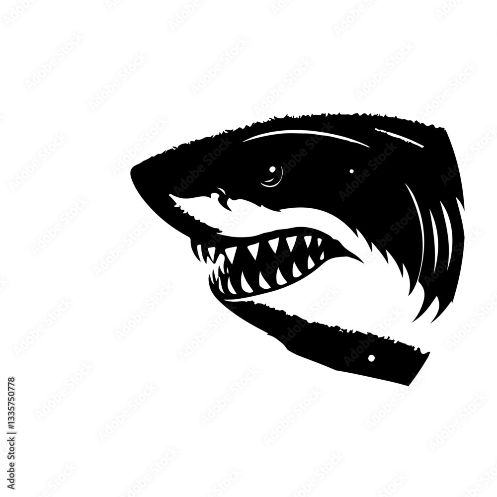 Shark silhouette vector file. Shark silhouette vector file.