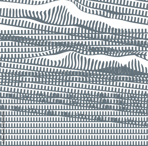 Distorted mesh with combs and sharp