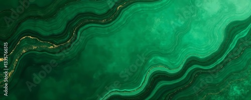 Abstract green marble texture background with elegant swirls and veins, green, texture, abstract