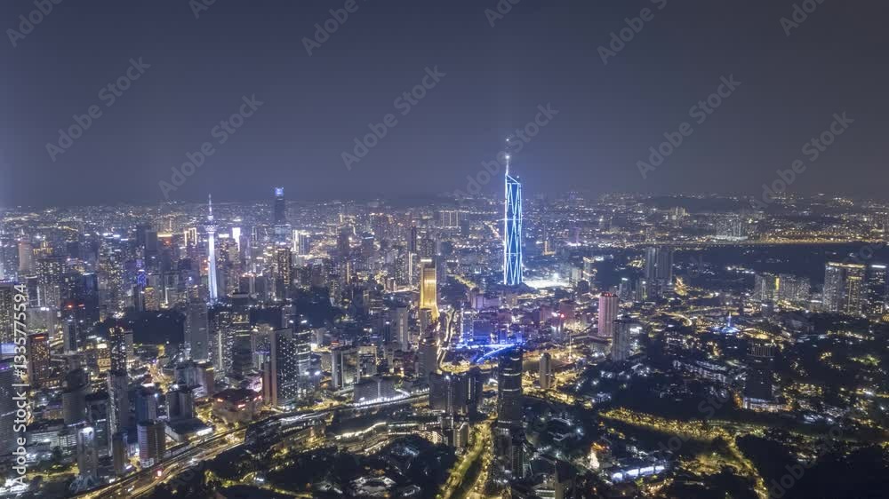 Kuala Lumpur's skyline at night, a breathtaking display of illuminated skyscrapers. Kuala Lumpur's skyline at night, a breathtaking display of illuminated skyscrapers.