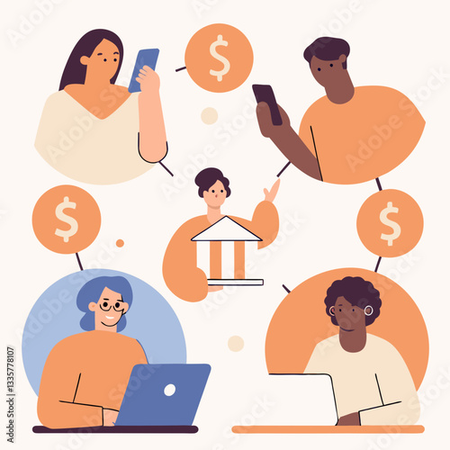Pay from anywhere in the world Financial Inclusion Roundish Flat