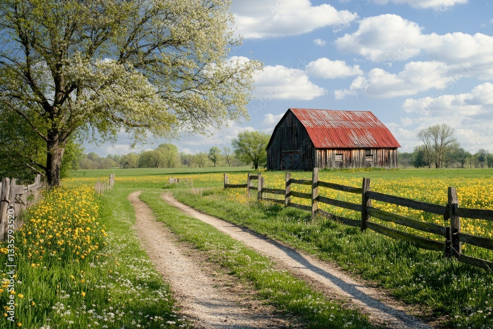 Flawless Image of Scenes From Spring on the Farm Flawless Image of Scenes From Spring on the Farm