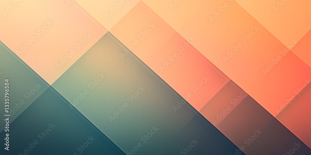 Abstract design features overlapping diagonal planes in warm colors Abstract design features overlapping diagonal planes in warm colors