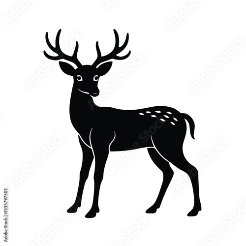 deer silhouette vector illustration