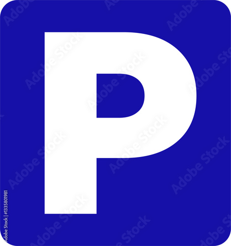 parking lot icon vector. symbol, sign