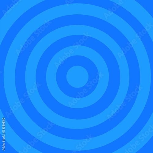Blue Circle Radial Background Pop Art Design Vector