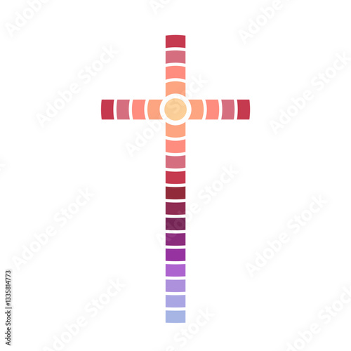 Christian crosses icon design. Religion concept illustration