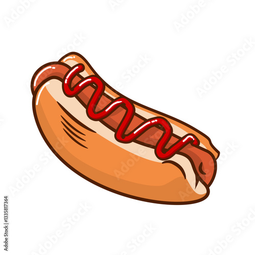 national hotdog day vector for poster