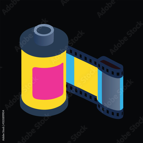 Vintage 80s Style Vector Illustration Art
