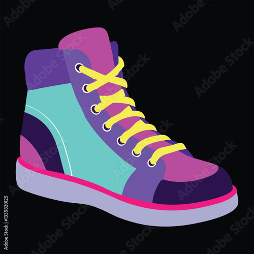 Classic 80s Vibe Vector Design 
