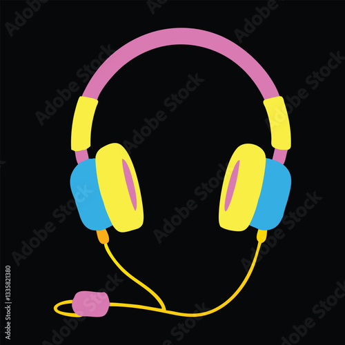 Throwback 80s Vector Illustration for Creative Projects
