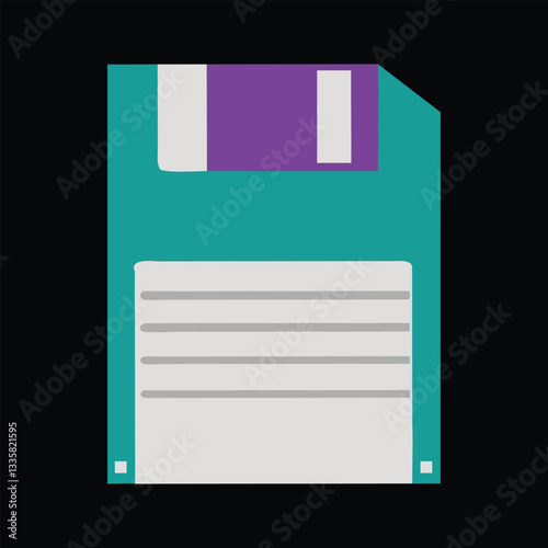 Retro 80s Vintage vector illustration, old Retro 80s clipart design
