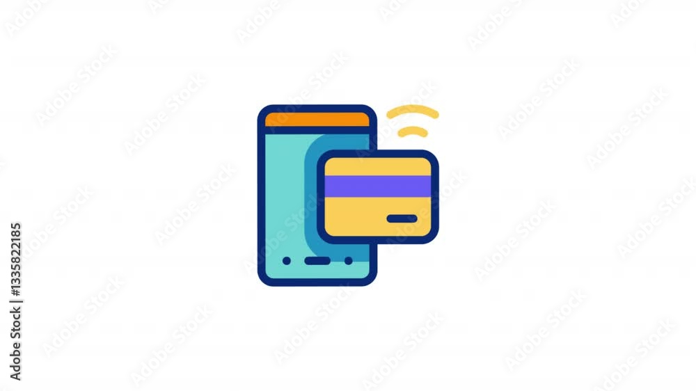 Payment App Animated Alpha Icons loop Payment App Animated Alpha Icons loop