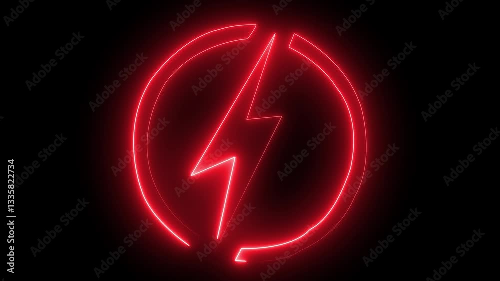glowing neon letter glowing neon letter