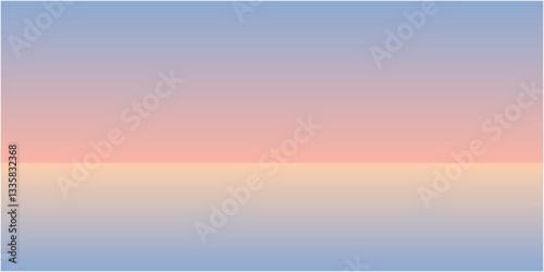 Obraz na płótnie Colorful horizon line gradation. Sunrise and sunset image gradation. Vector illustration. w salonie