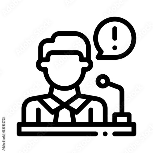 plaintiff line icon