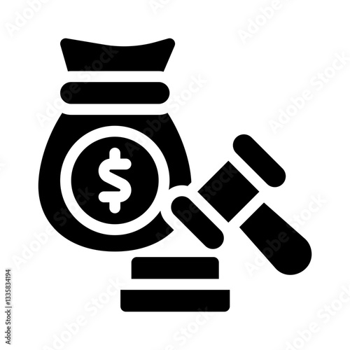 bail glyph icon