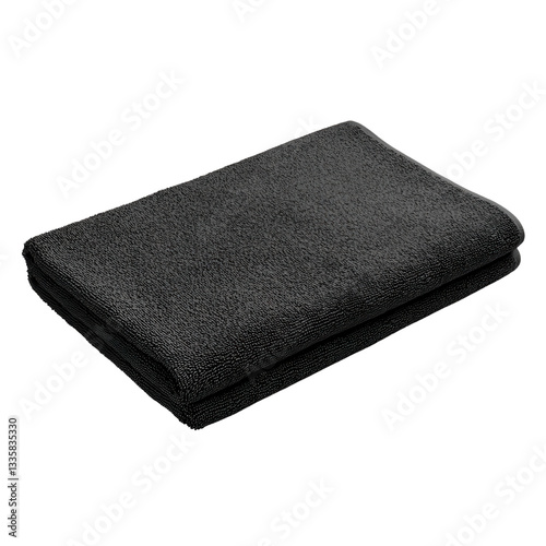 Soft and Plush Black Towel for Home Use, Spa, Bath, and Gym Activities