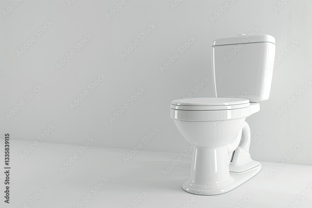 Clear Pixel Image of White Flush Toilet on White Background Clear Pixel Image of White Flush Toilet on White Background