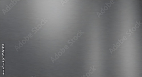 Brushed steel texture with smooth gradients & soft reflections, background