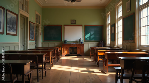 Wallpaper Mural dining room with dining table Torontodigital.ca