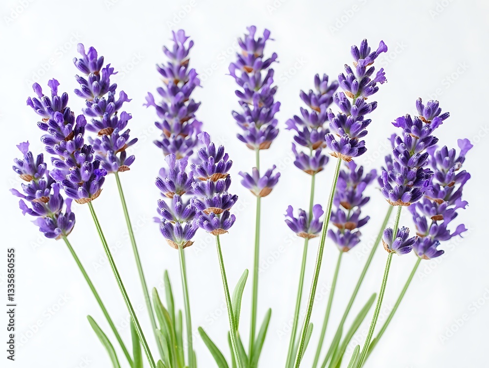 Fototapeta premium Lavender blooms in serenity botanical garden floral photography nature close-up