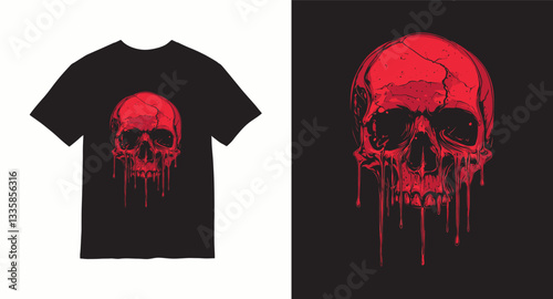 Graffiti skull graphic vector t-shirt design
