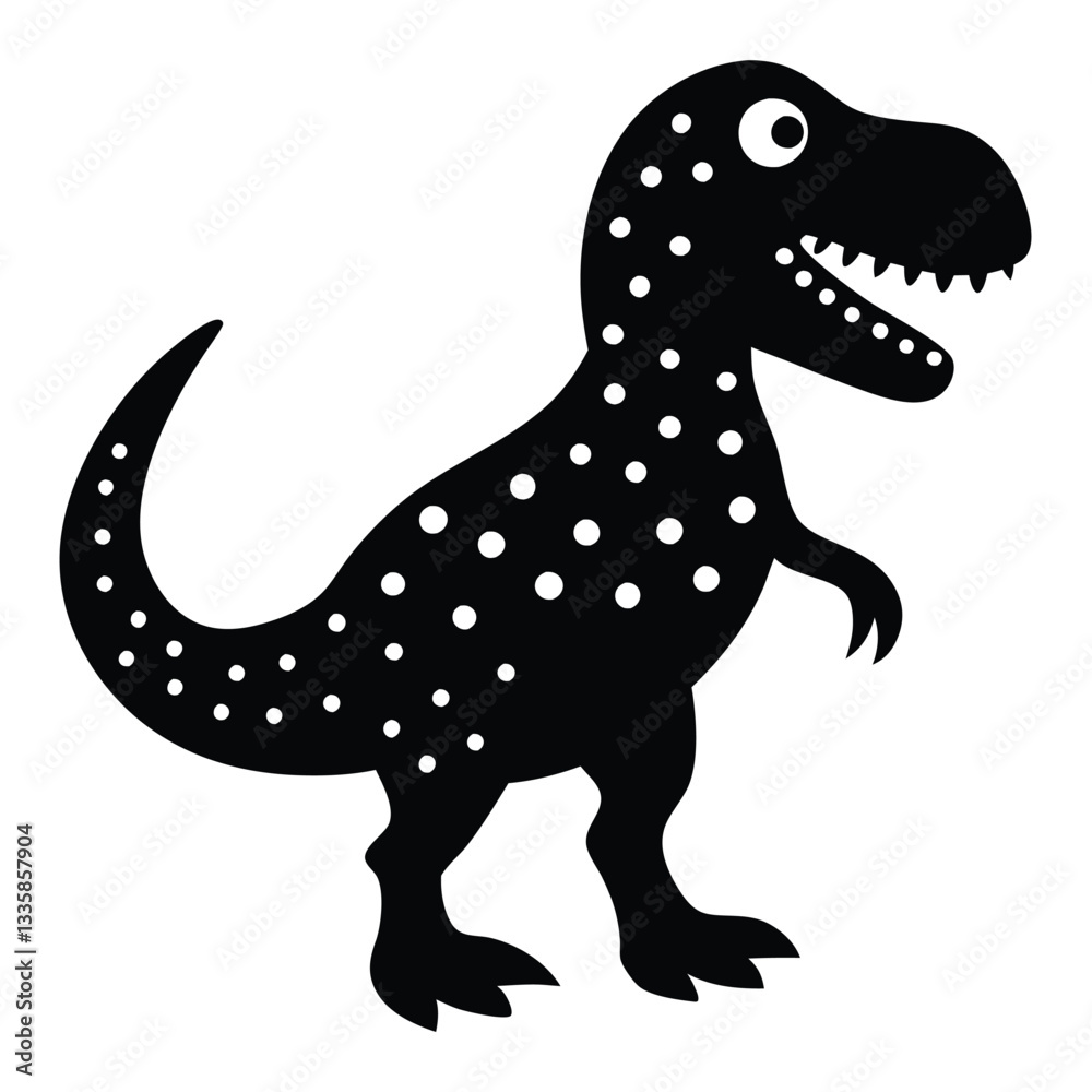 Naklejka premium Tyrannosaurus T-Rex Dinosaur Illustration.