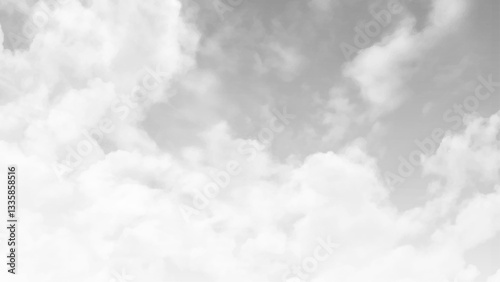 A gray sky with clouds. Stormy clouds background. Dark grey sky before the rain. Grey texture. Gray cloudy sky. Thunder sky.